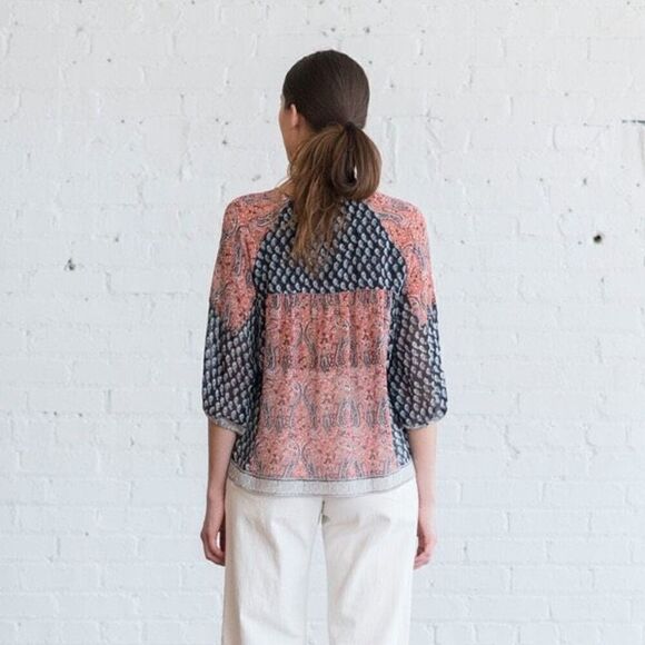 Ulla Johnson 100% Silk Georgette Aix Peasant - Picture 3 of 12